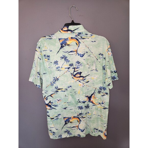 Polo Ralph Lauren Polo Shirt Men's L Marlin Fish Nautical‎ Tropical Classic Fit - Picture 3 of 5